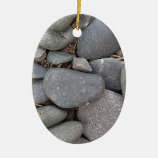 Pebble Stones Keramisch Ornament (Voorkant)