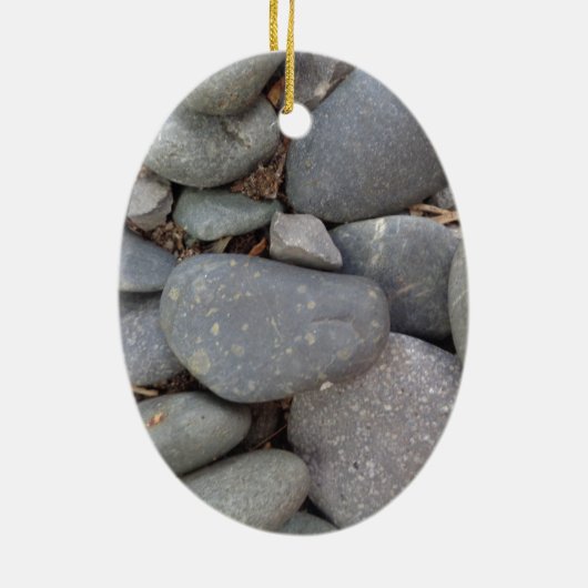 Pebble Stones Keramisch Ornament (Achterkant)