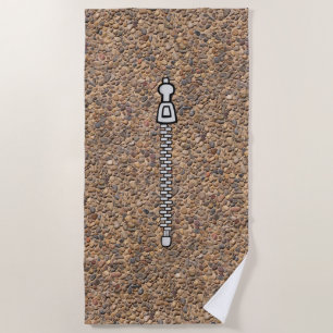 Pebble Stones met Zip Locker Strandlaken