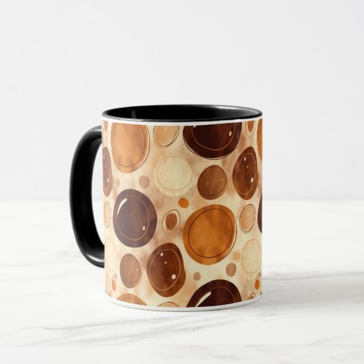Pebble Texture Coffee Mug – Modern Neutral Style Mok (Voorkant links)