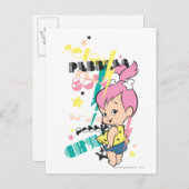 PEBBLES™ 80s Punk Briefkaart (Voorkant / Achterkant)