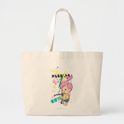 PEBBLES™ 80s Punk Grote Tote Bag (Voorkant)