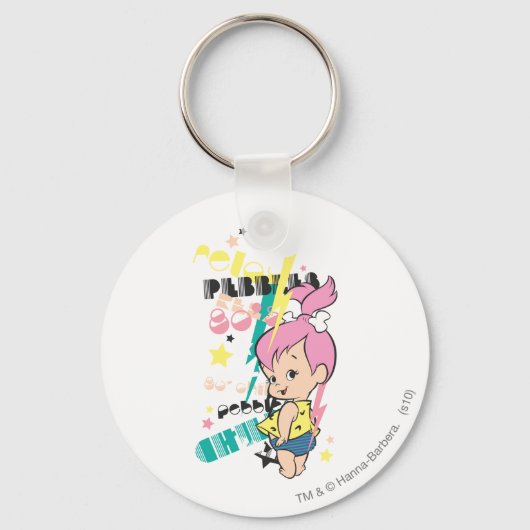 PEBBLES™ 80s Punk Sleutelhanger (Voorkant)