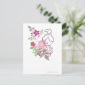 PEBBLES™ A Cutie In The Flowers Briefkaart (Staand voorkant)