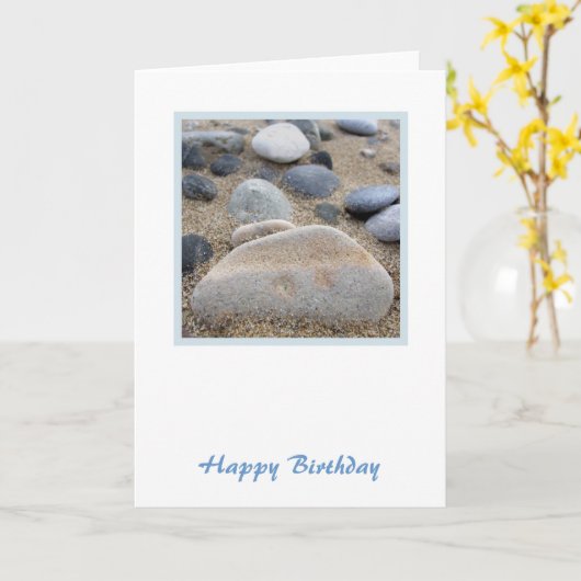 Pebbles Birthday Kaart (Gele Bloem)