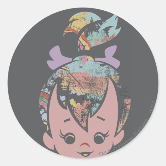 PEBBLES™ Collage Ronde Sticker (Voorkant)