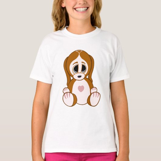 Pebbles de Puppy T-shirt (Voorkant)