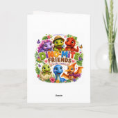 Pebbles' Dino-Mite 2e verjaardag bedankkaart Kaart (Achterkant)