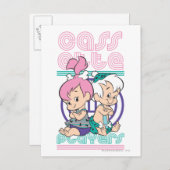 PEBBLES™- en BAM-BAM™-cassettespelers Briefkaart (Voorkant / Achterkant)