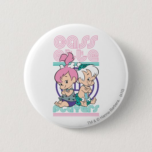 PEBBLES™- en BAM-BAM™-cassettespelers Ronde Button 5,7 Cm (Voorkant)