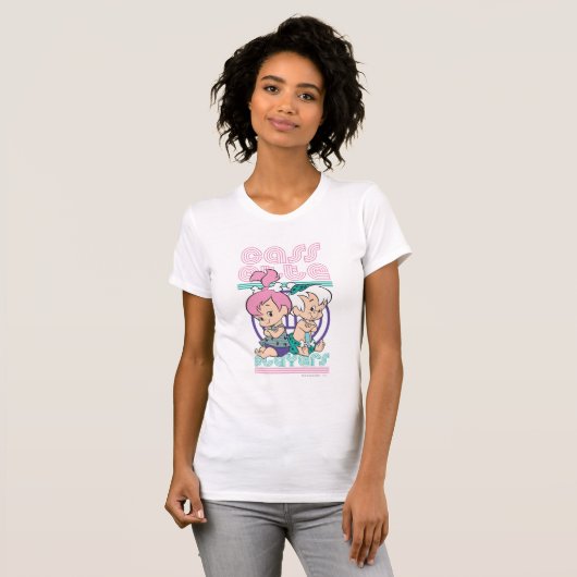PEBBLES™- en BAM-BAM™-cassettespelers T-shirt (Voorkant volledig)