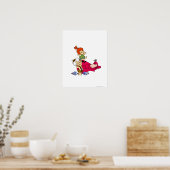 PEBBLES™ en Bam Bam en Dino Playtime Poster (Keuken)