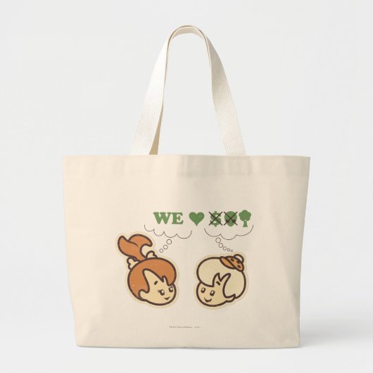 PEBBLES™ en Bam Bam houdt van Natuur Grote Tote Bag (Voorkant)
