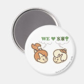 PEBBLES™ en Bam Bam houdt van Natuur Magneet (Voorkant / Achterkant)
