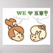 PEBBLES™ en Bam Bam houdt van Natuur Poster (Voorkant)