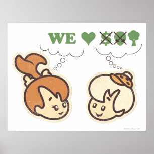 PEBBLES™ en Bam Bam houdt van Natuur Poster