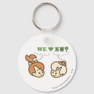 PEBBLES™ en Bam Bam houdt van Natuur Sleutelhanger