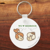 PEBBLES™ en Bam Bam Love Bedrock Sleutelhanger (Voorkant)