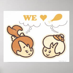PEBBLES™ en Bam Bam Love Food Poster