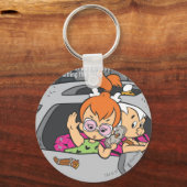 PEBBLES™ en Bam Bam Out Control Sleutelhanger (Voorkant)