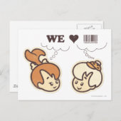Pebbles en Bam Bam We houden van Briefkaart (Voorkant / Achterkant)