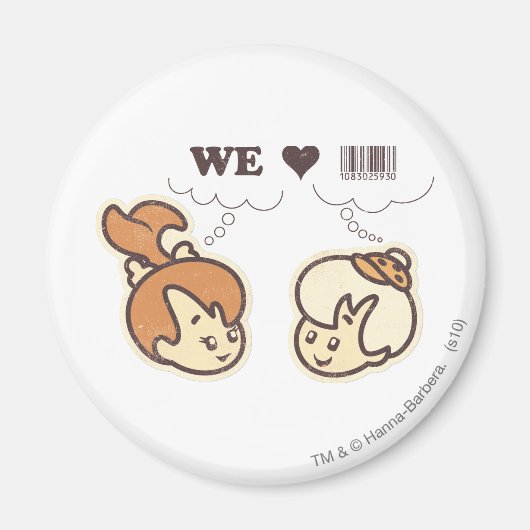 Pebbles en Bam Bam We houden van Magneet (Voorkant)