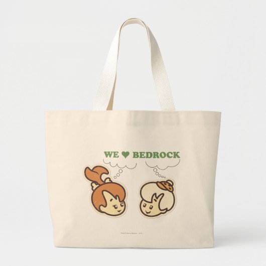 PEBBLES™ en Bam Love Bedrock Grote Tote Bag (Voorkant)