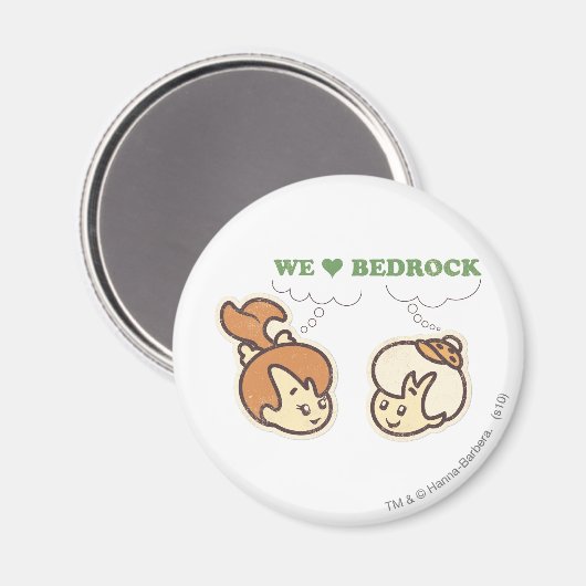 PEBBLES™ en Bam Love Bedrock Magneet (Voorkant / Achterkant)