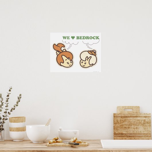 PEBBLES™ en Bam Love Bedrock Poster (Keuken)