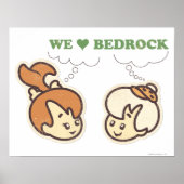 PEBBLES™ en Bam Love Bedrock Poster (Voorkant)