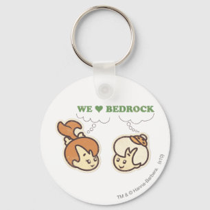 PEBBLES™ en Bam Love Bedrock Sleutelhanger