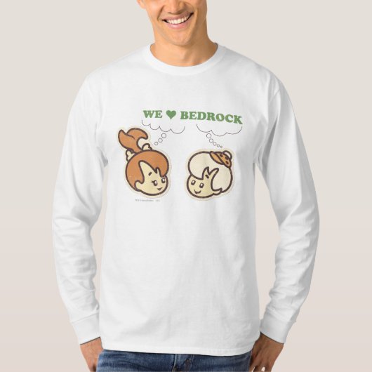 PEBBLES™ en BAMM-BAMM™ Love Bedrock T-shirt (Voorkant)