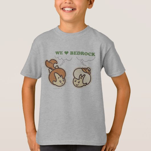 PEBBLES™ en BAMM-BAMM™ Love Bedrock T-shirt (Voorkant)