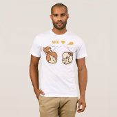 PEBBLES™ en BAMM-BAMM™ Love Food T-shirt (Voorkant volledig)