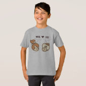 Pebbles en BAMM-BAMM™ we houden van T-shirt (Voorkant volledig)