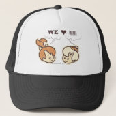 Pebbles en BAMM-BAMM™ we houden van Trucker Pet (Voorkant)