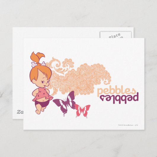 PEBBLES™ en Butterflies Briefkaart (Voorkant / Achterkant)