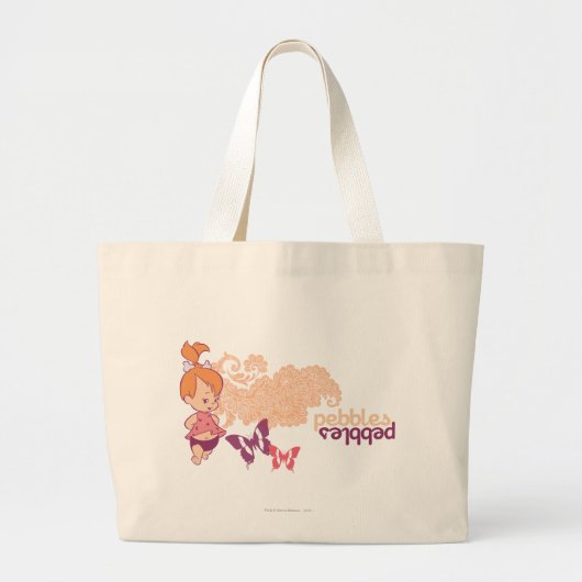 PEBBLES™ en Butterflies Grote Tote Bag (Voorkant)