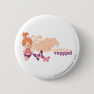 PEBBLES™ en Butterflies Ronde Button 5,7 Cm