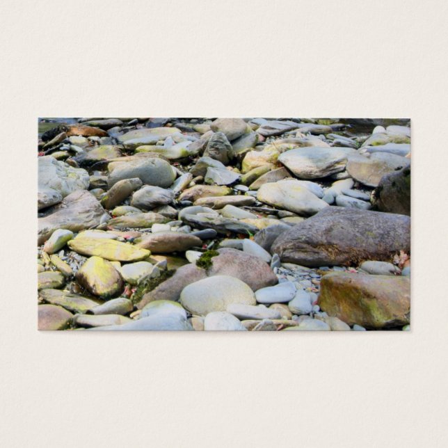 Pebbles en stonen visitekaartje (Voorkant)
