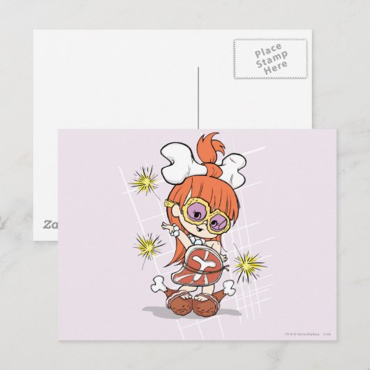 PEBBLES™ Goes Gaga Briefkaart (Voorkant / Achterkant)