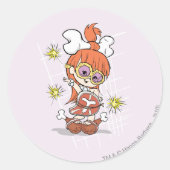 PEBBLES™ Goes Gaga Ronde Sticker (Voorkant)