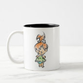 PEBBLES™ - Hand Drawn Sketch Tweekleurige Koffiemok (Links)