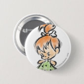 PEBBLES™ - Handtekening schets Ronde Button 5,7 Cm (Voorkant /achterkant)