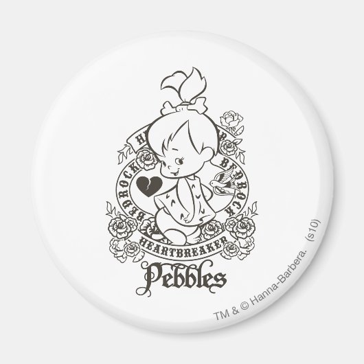 PEBBLES™ Heartbreaker B&W Magneet (Voorkant)