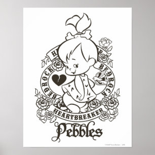 PEBBLES™ Heartbreaker B&W Poster