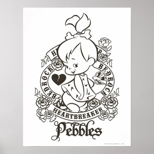 PEBBLES™ Heartbreaker B&W Poster (Voorkant)