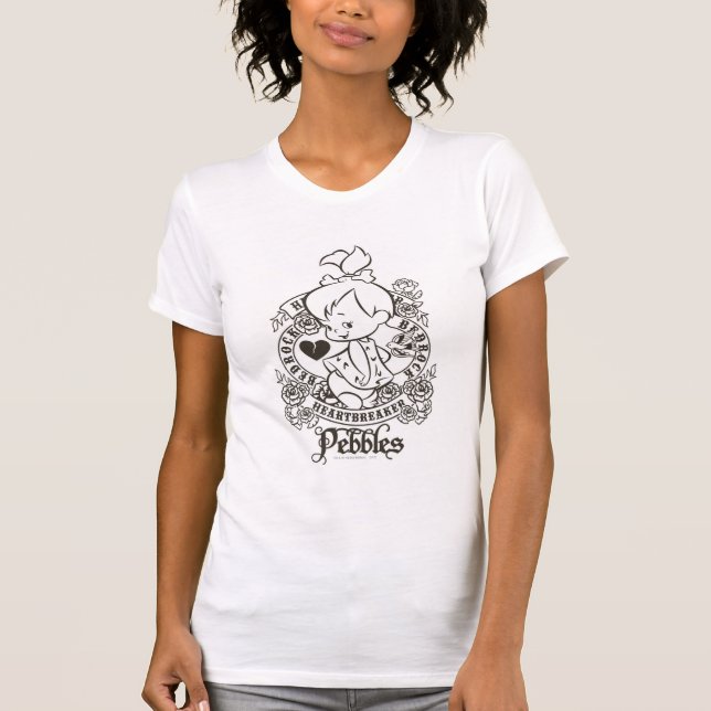 PEBBLES™ Heartbreaker B&W T-shirt (Voorkant)