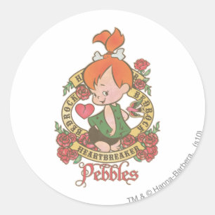 PEBBLES™ Heartbreaker Ronde Sticker