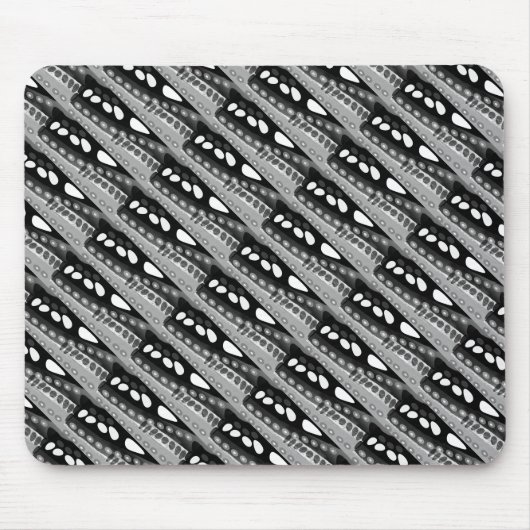 Pebbles in de nachtgrijze kunst muismat (Voorkant)